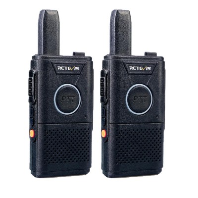 Retevis RT618 ultra-thin dual PTT walkie talkie 2W PMR446 License free Two way Radios Long range Battery saving Two way Radio