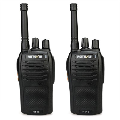 Retevis RT46 0.5W SOS Alarm PMR446 Walkie Talkie VOX Monitor Scan License-free Two-Way Radio communication With USb cable(2Pack)