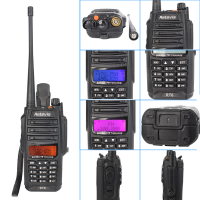 Hot selling IP57 Waterproof Walkie Talkie Retevis RT6 Dual Band 5W 128CH VOX FM Cross Band vhf/uhf two way radio With Earpiece